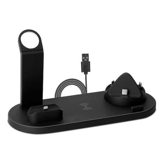 Wireless Charger 4-in-1 – Fast Charging Station for Smartphones, Smartwatches & AirPods.