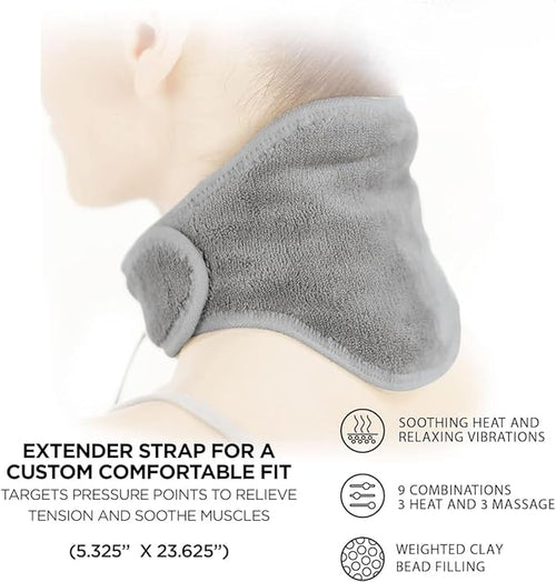 Electric Neck Warmer Wrap – Heated Neck Massager for Shoulder & Cervical Pain Relief with 3 Heat Modes