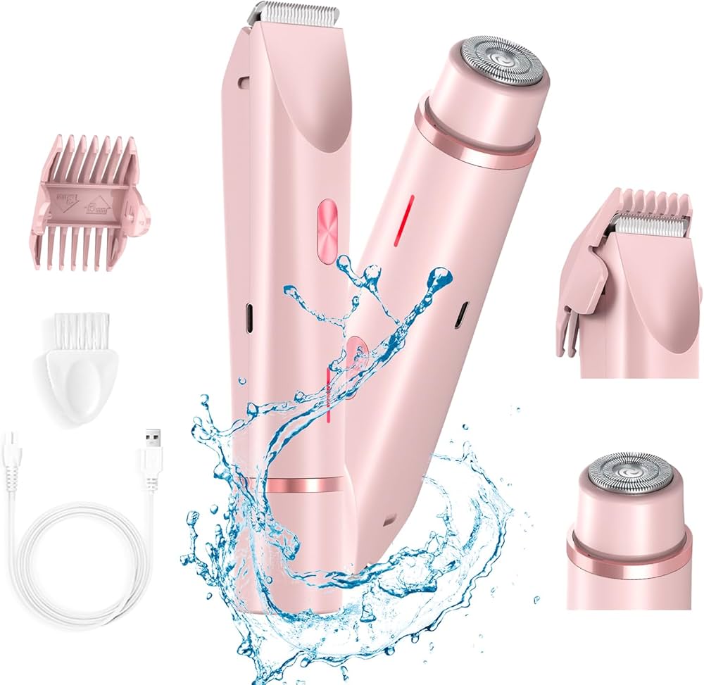 Dual Bikini Trimmer - Electric Razors for Women Ipx7 Waterproof