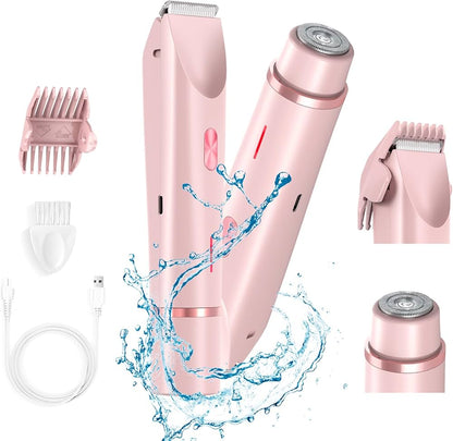 Dual Bikini Trimmer - Electric Razors for Women Ipx7 Waterproof