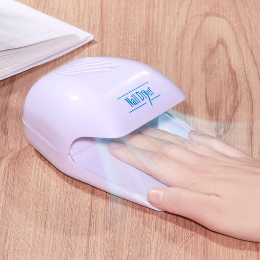Nail Fan Dryer - Quick-Dry Nail Polish Machine for Regular Polish, Battery Operated