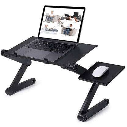 Multi-Functional Adjustable Laptop Table – Foldable MacBook Stand for Bed & Sofa with Mouse Pad